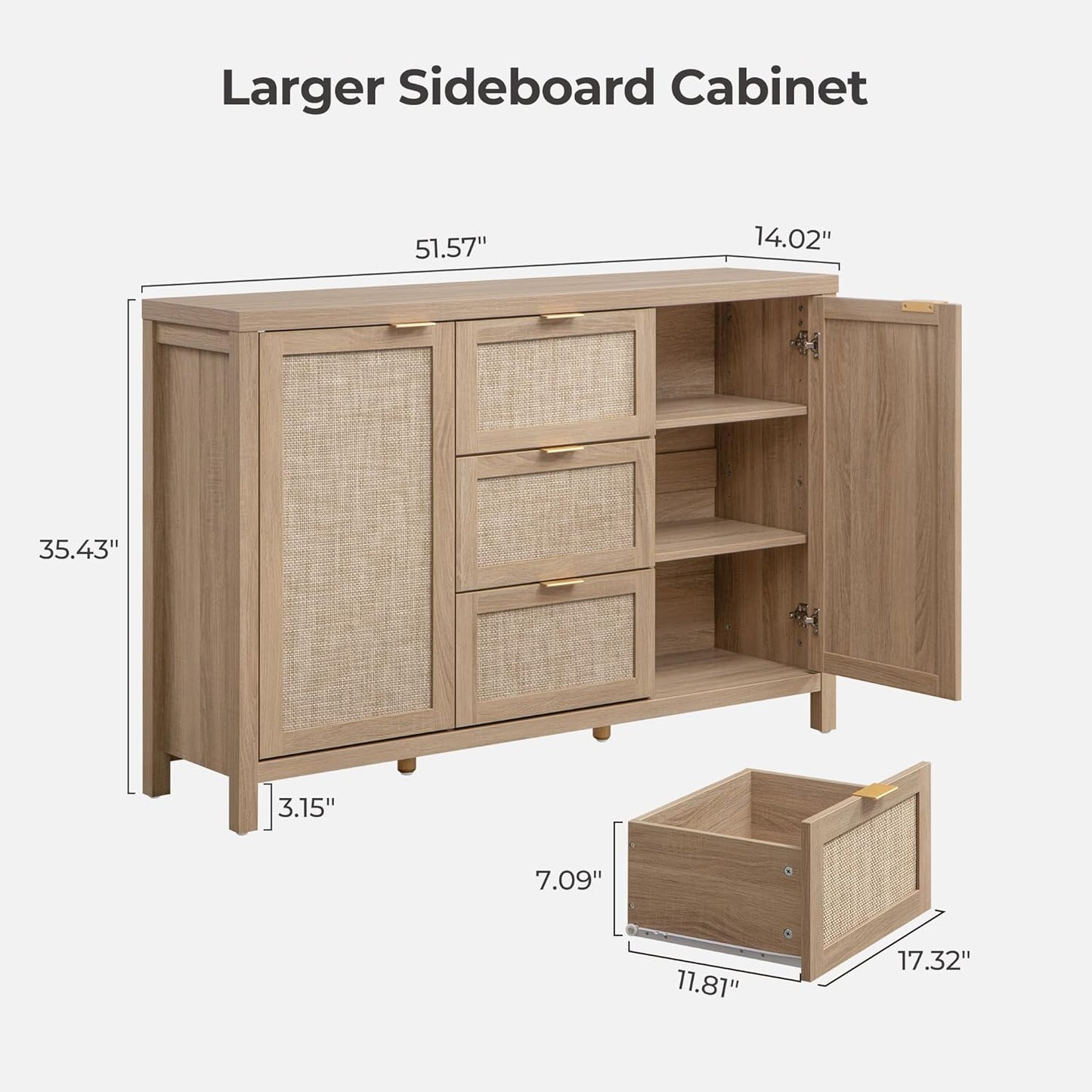Savanna Buffet Cabinets with Doors