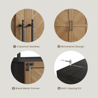 Willow 2 Doors Bookshelf