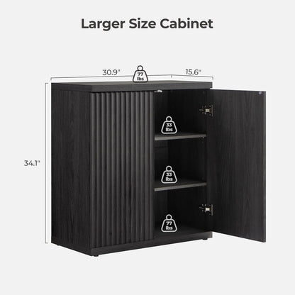 Stria Black Buffet Cabinet