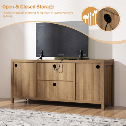Savanna TV Stands with Shelves