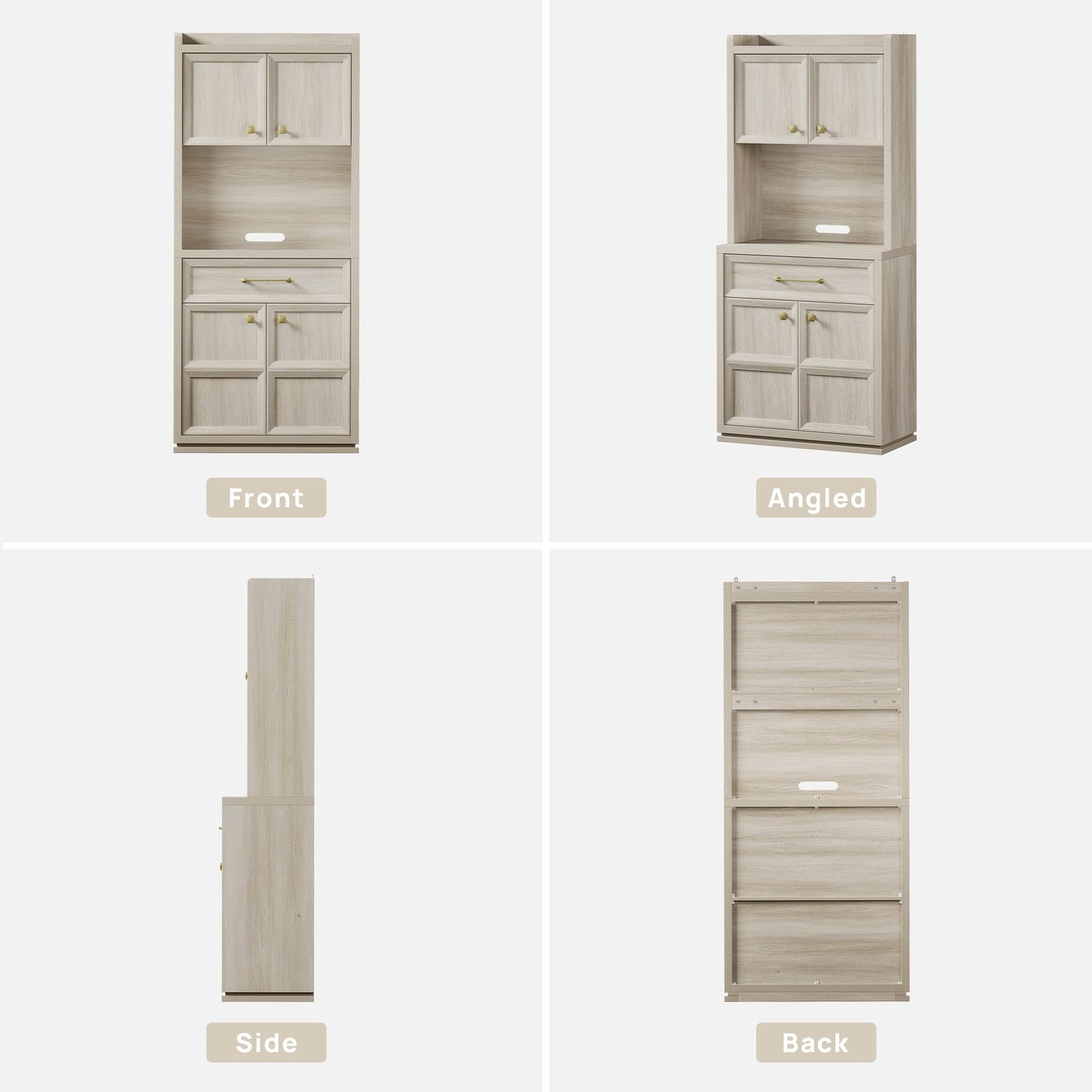 Helio White Pantry Cabinet