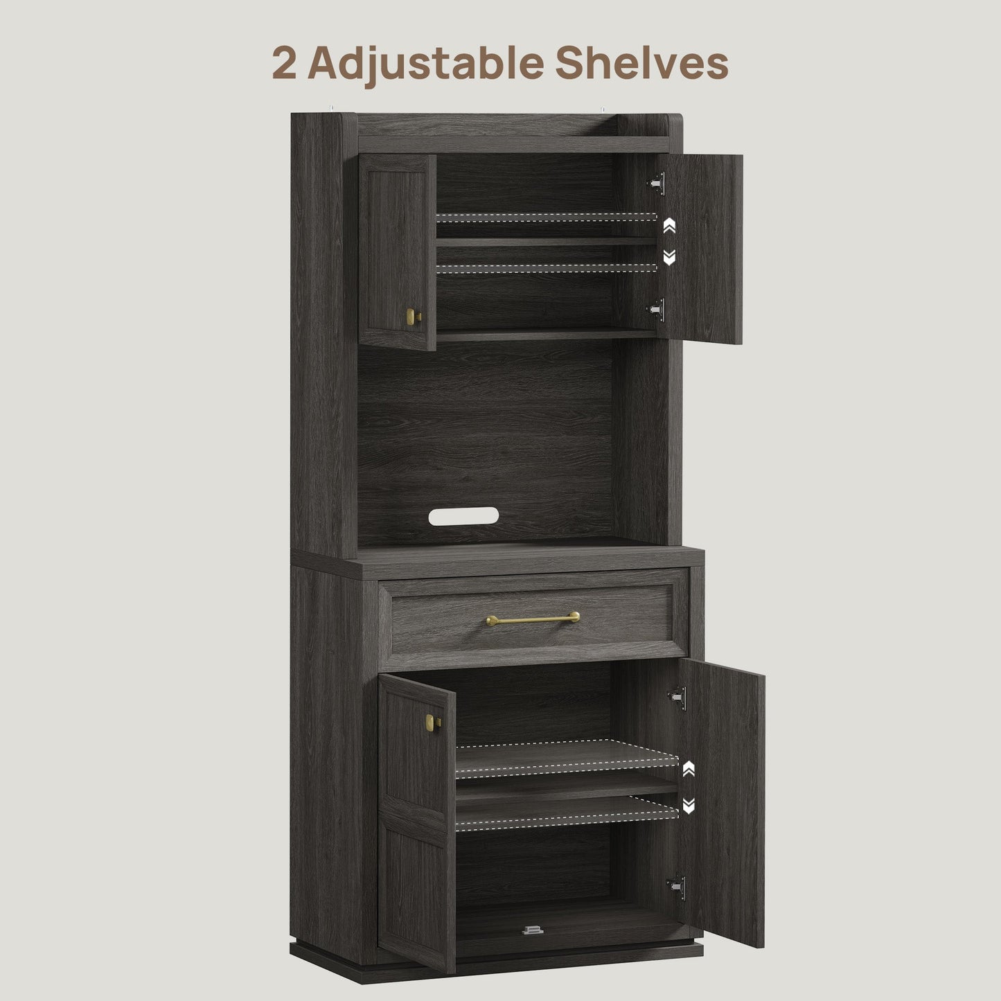 Helio White Pantry Cabinet
