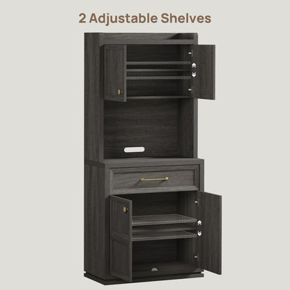 Helio White Pantry Cabinet
