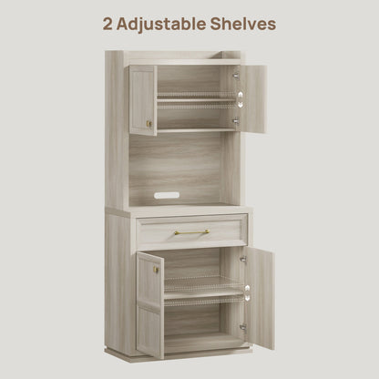 Helio White Pantry Cabinet