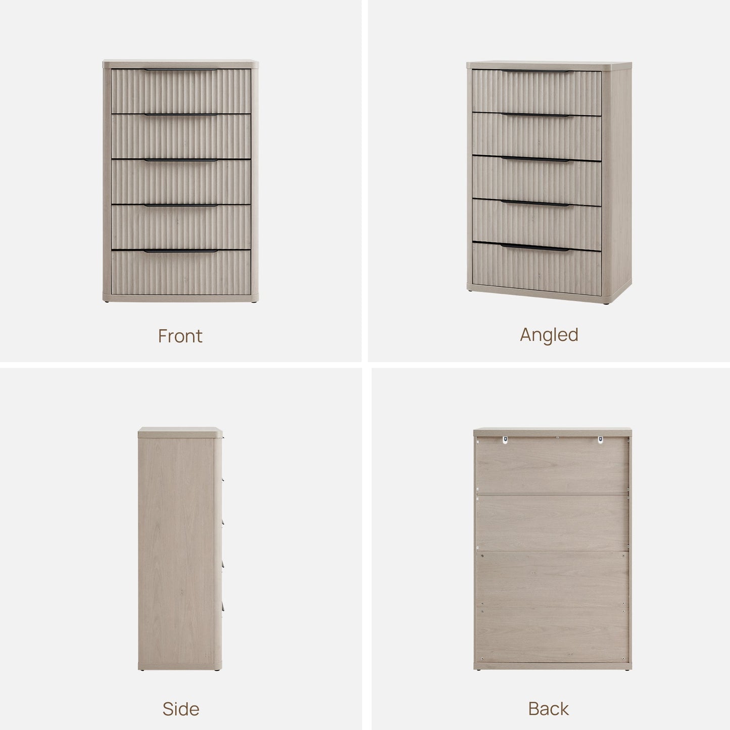 Cas Tall 5 Drawers Dresser