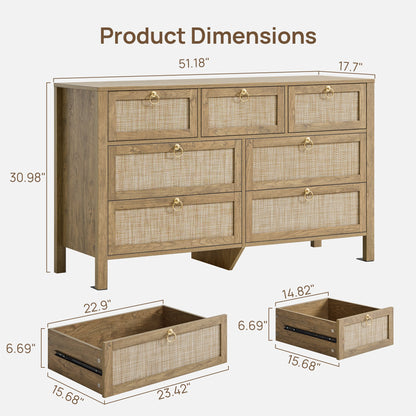 Terra Dresser with 7 Drawers