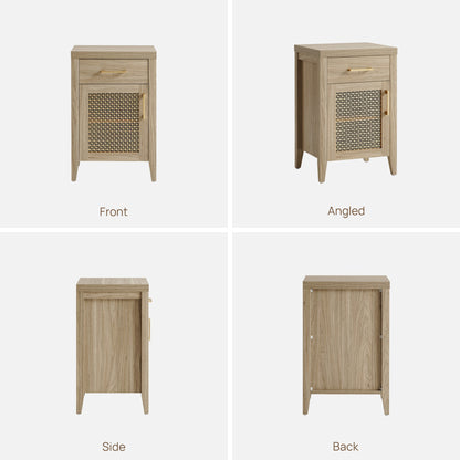 Andy Vintage Nightstand with 1 Door and 1 Drawer