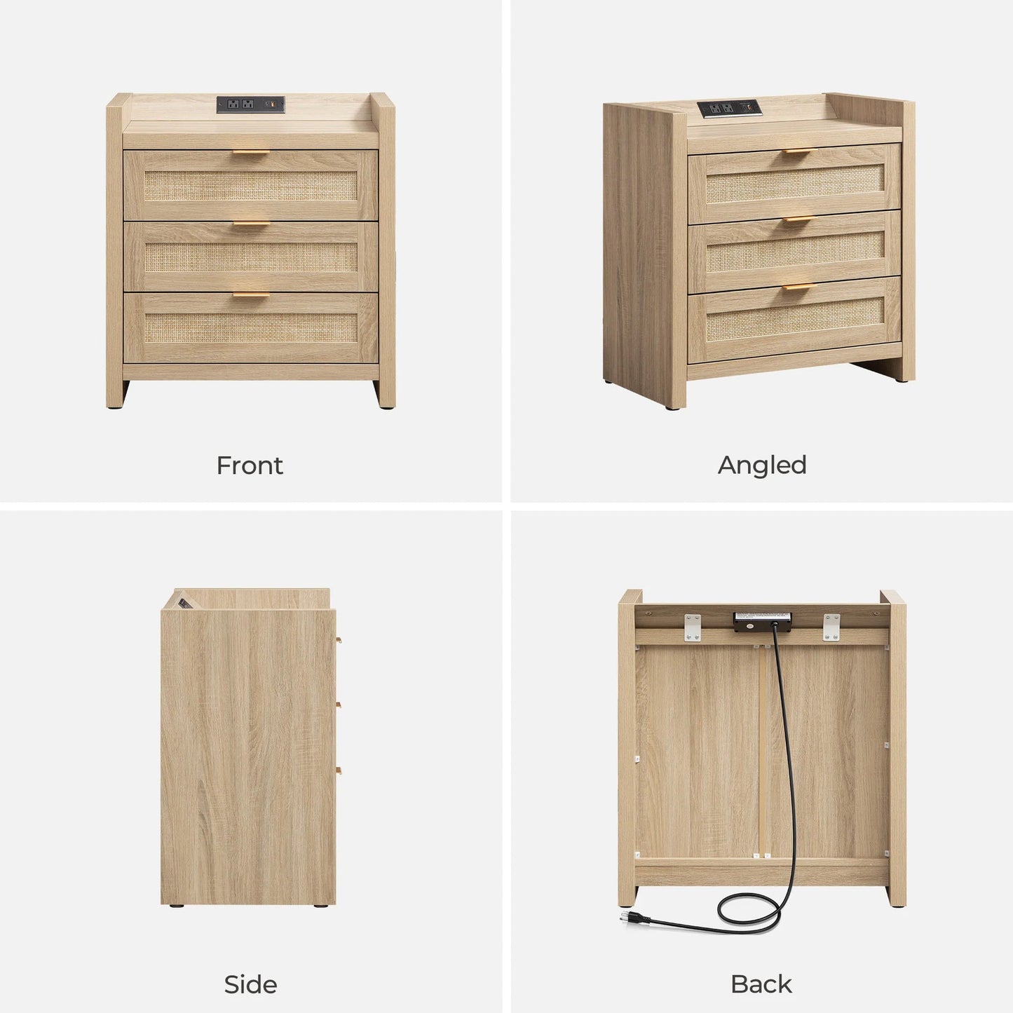 Savanna 3 Drawers Nightstand