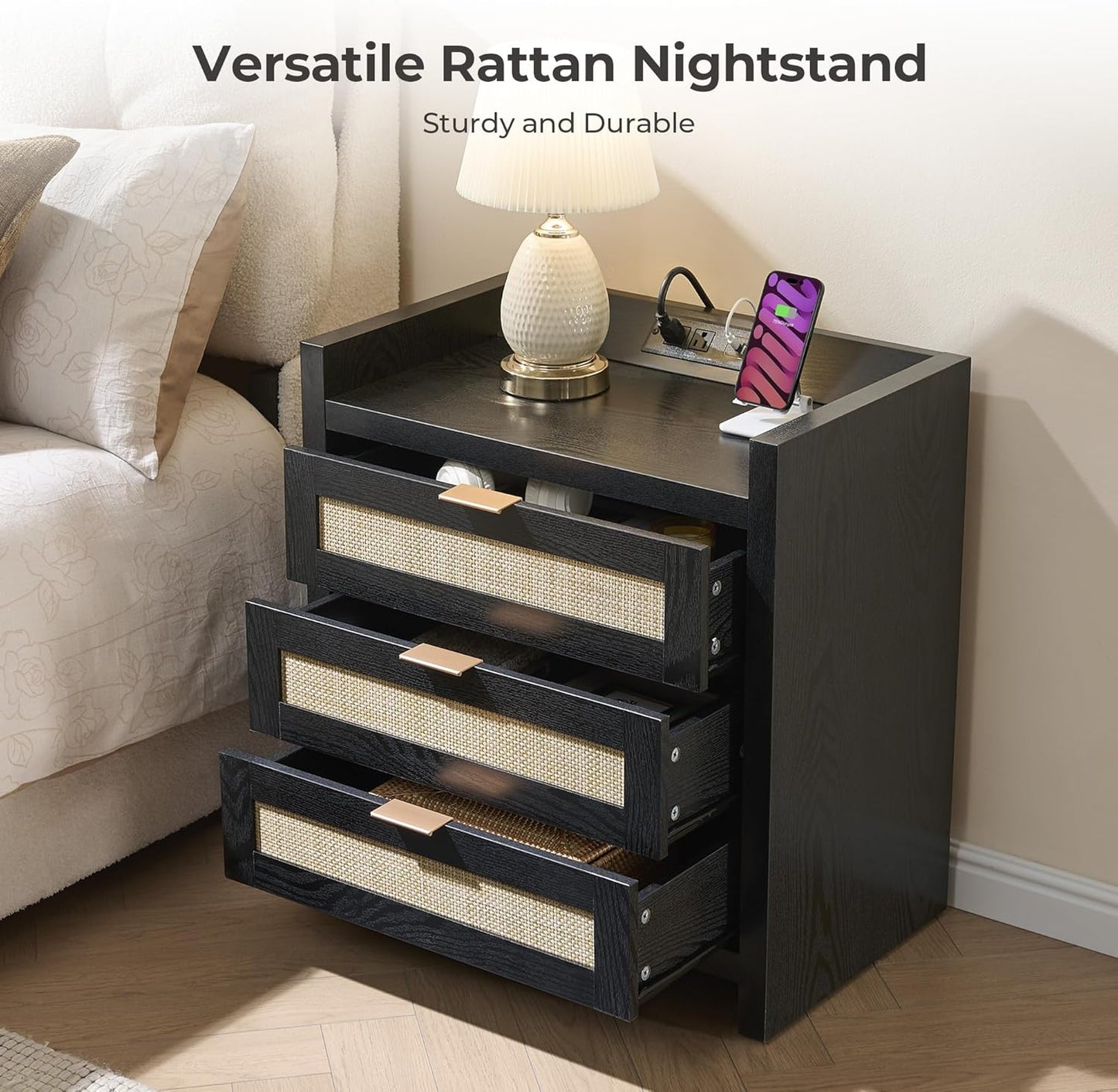 Savanna 6 Drawers Dresser and Nightstands Sets