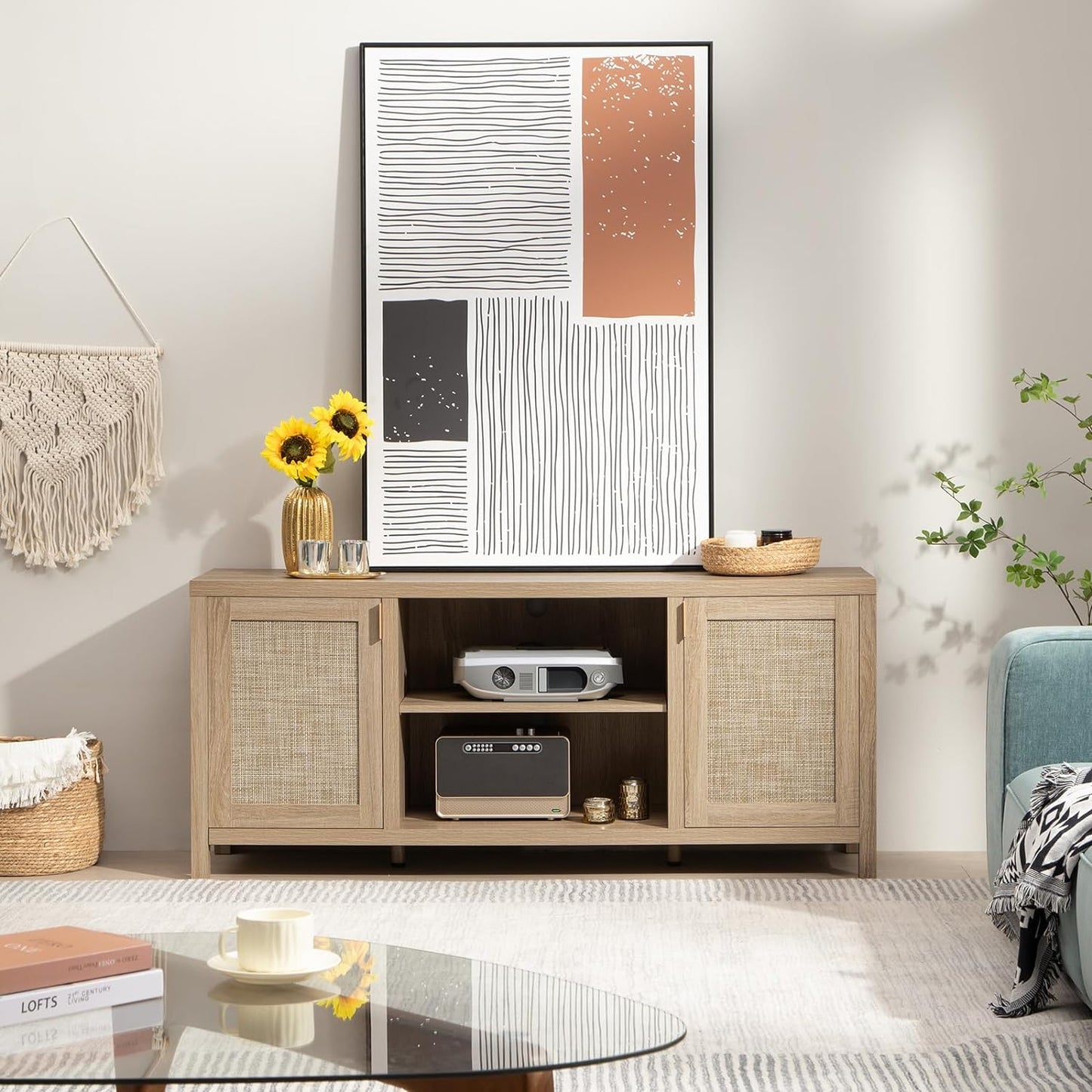 Savanna TV Stands with Shelves