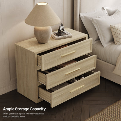 Crescent 9 Drawers Dresser and Nightstands Set