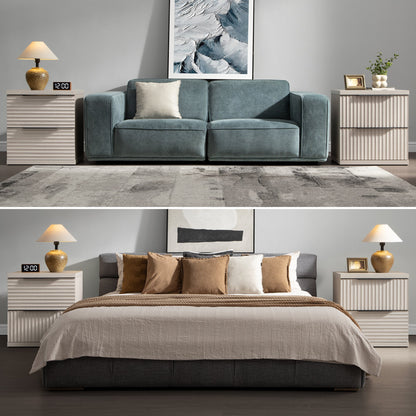 Stria Nightstand with Storage