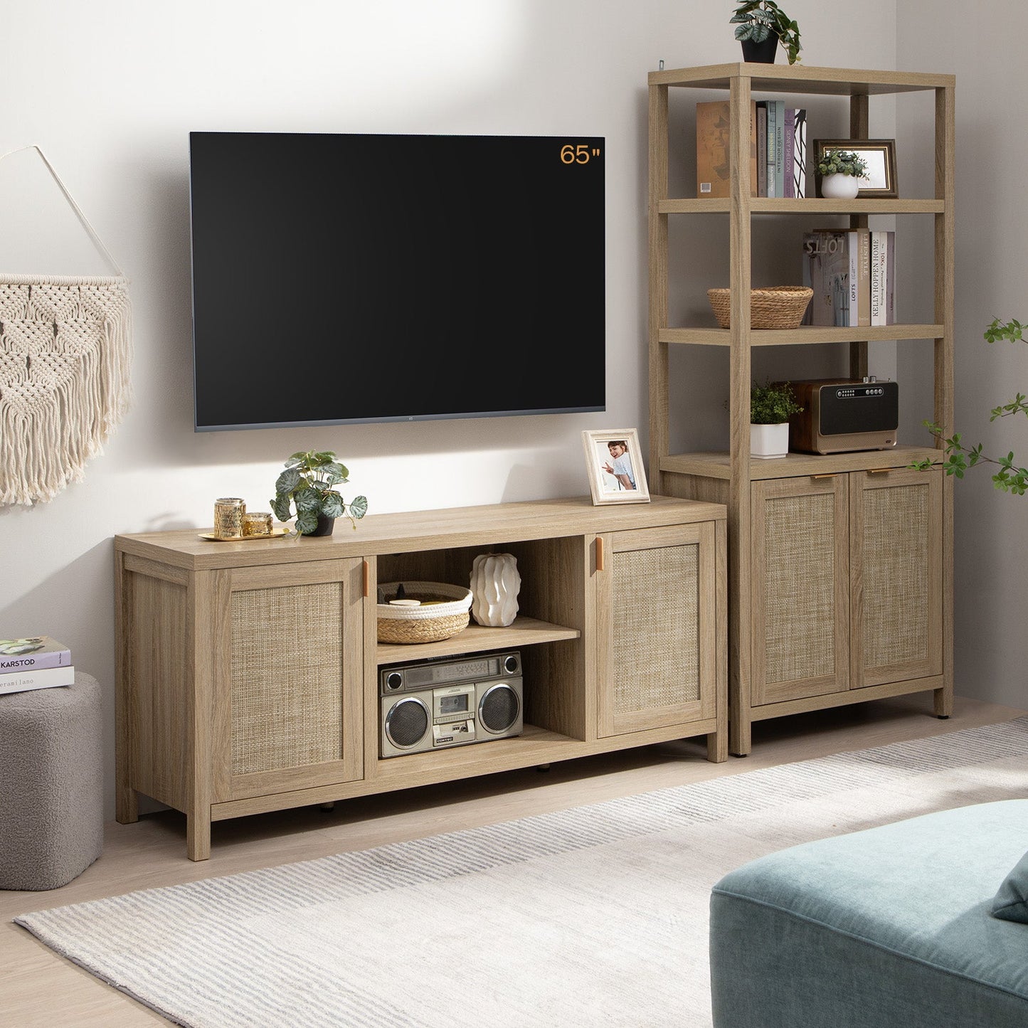 Savanna TV Stands with Shelves