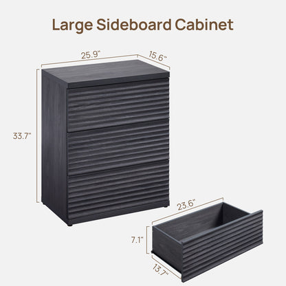 Stria Dresser and Night Tables Set