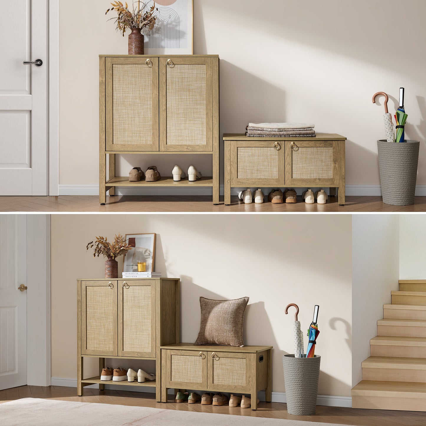 Terra Rattan Shoe Bench