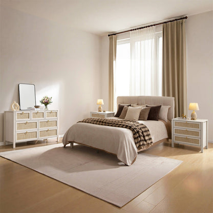 Terra Dresser and 3 Drawers Nightstands Sets