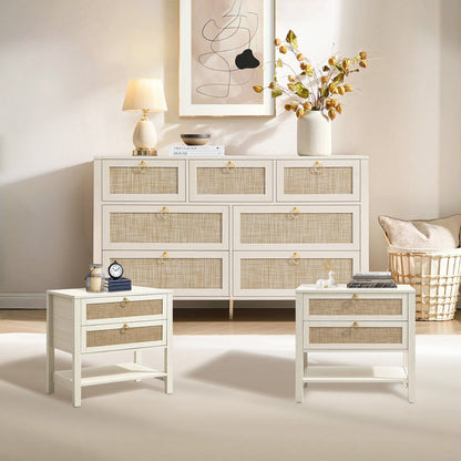 Terra Rattan Dresser and Nightstands Set