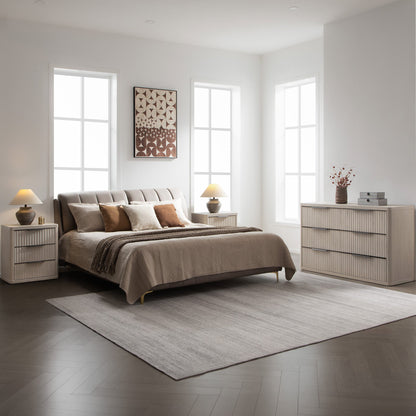 Cas 6 Drawers Dresser and 3 Drawers Nightstands Set