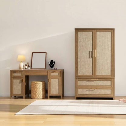 Savanna Vanity Table and Wardrobe Set