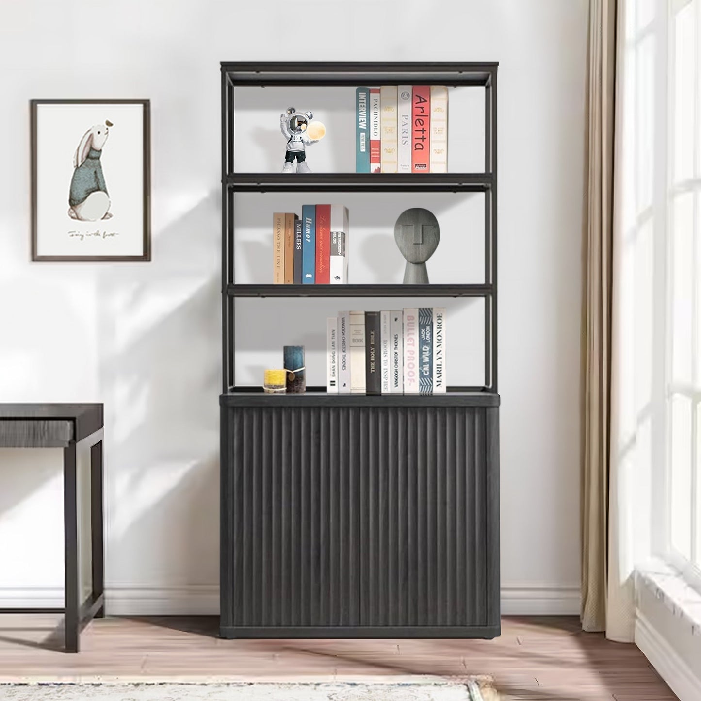 Cas Black Bookshelf