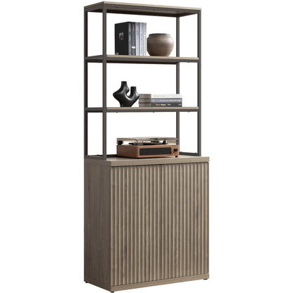 Stria Bookshelf with Storage