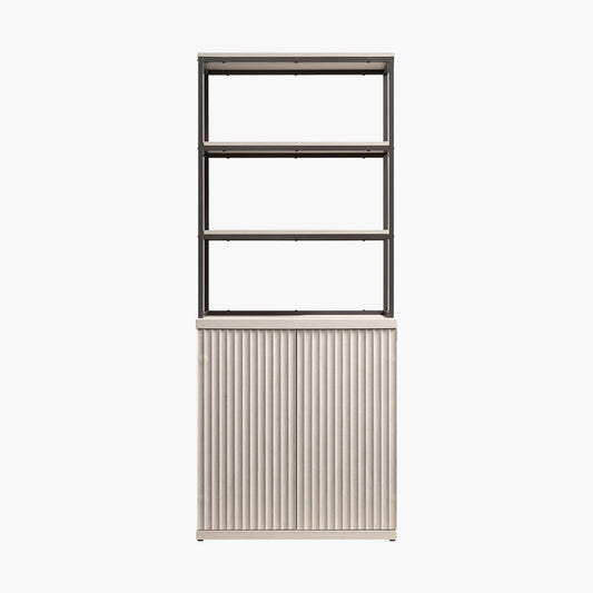 Stria Book Shelf with Doors