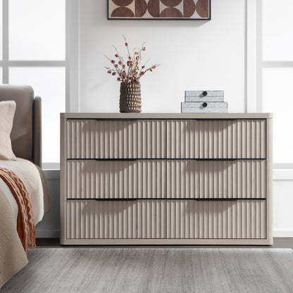 Cas 6 Drawers Dresser and 3 Drawers Nightstands Set
