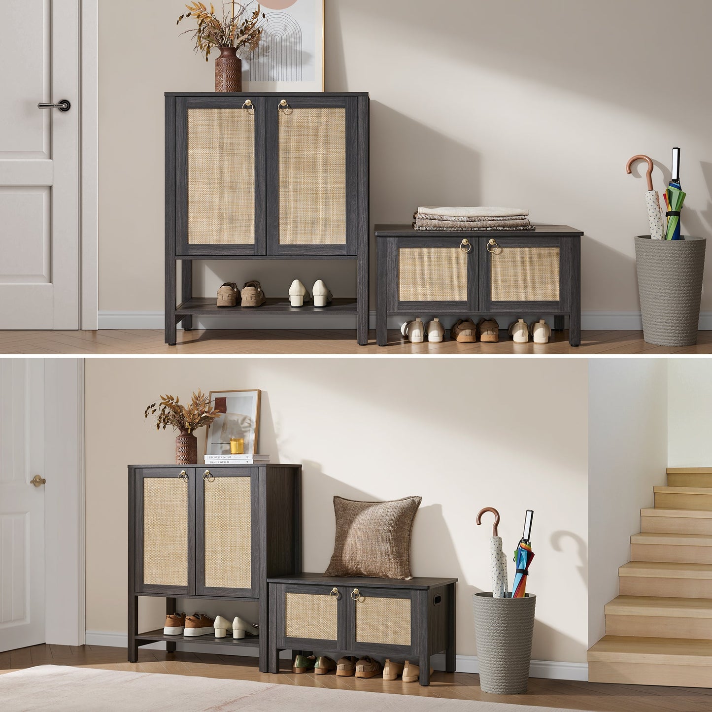Terra Rattan Shoe Bench