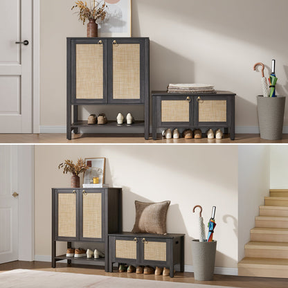 Terra Rattan Shoe Bench