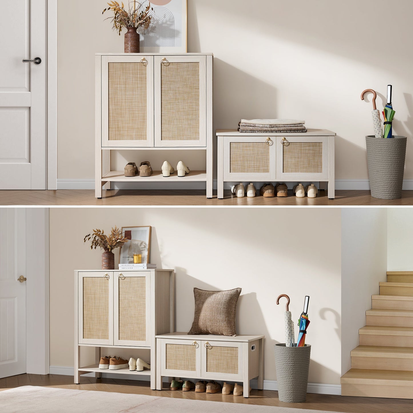Terra Rattan Shoe Bench