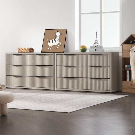 Cas 6 Drawers Dresser and 1 Drawer Nightstands Set