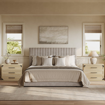 Willow 3-Drawers Nightstands Set