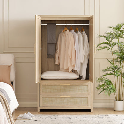 Savanna Wardrobes Closet,Dresser and Nightstand Set