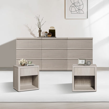 Stria Dresser and Night Tables Set