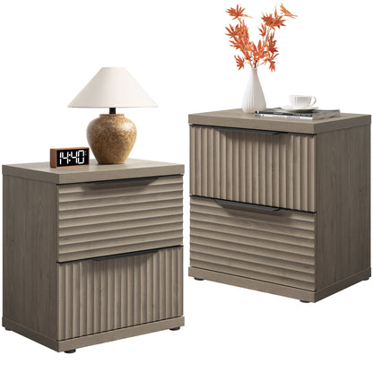 Stria Nightstand with Storage