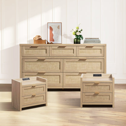 Savanna Dresser and 2 Drawers Nightstands Set