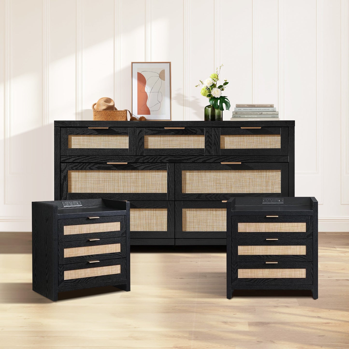 Savanna Dresser and Nightstands Set of 2