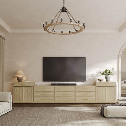 Crescent Dresser and Nightstands Set