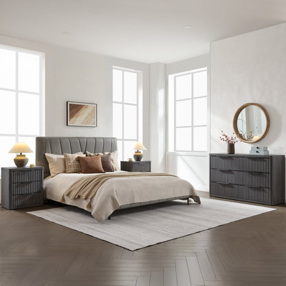 Cas 6 Drawers Dresser and 3 Drawers Nightstands Set