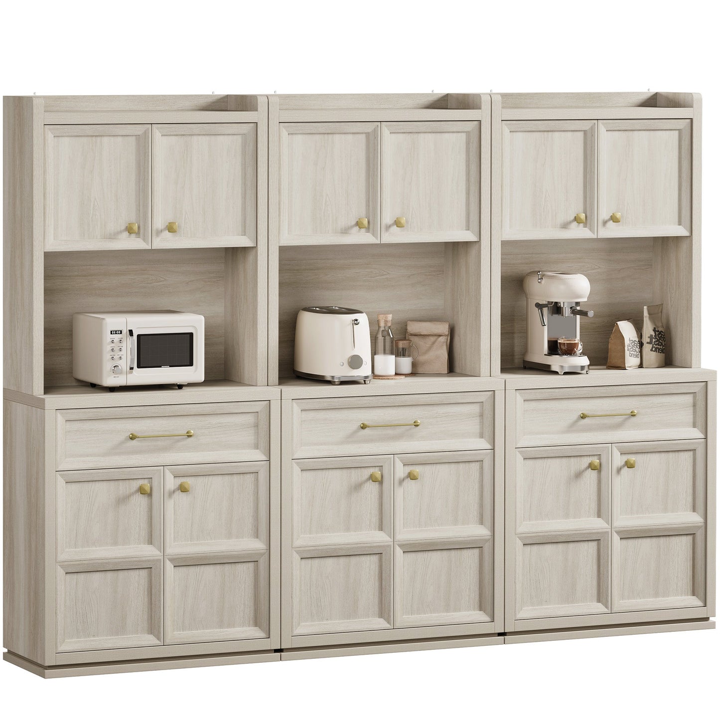 Helio White Pantry Cabinet