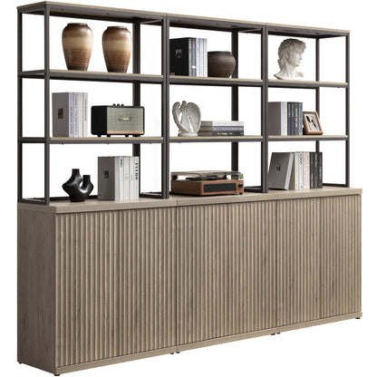 Stria Bookshelf with Storage