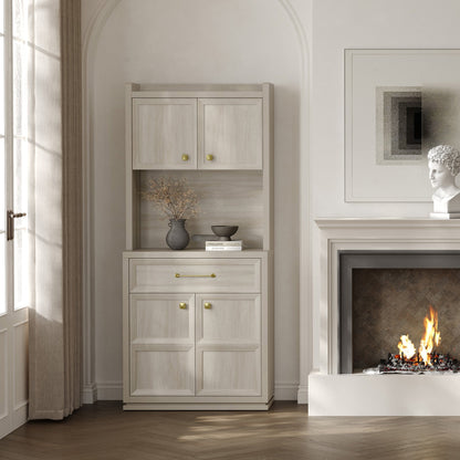 Helio White Pantry Cabinet