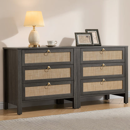 Terra Bedside Table, 3 Drawers