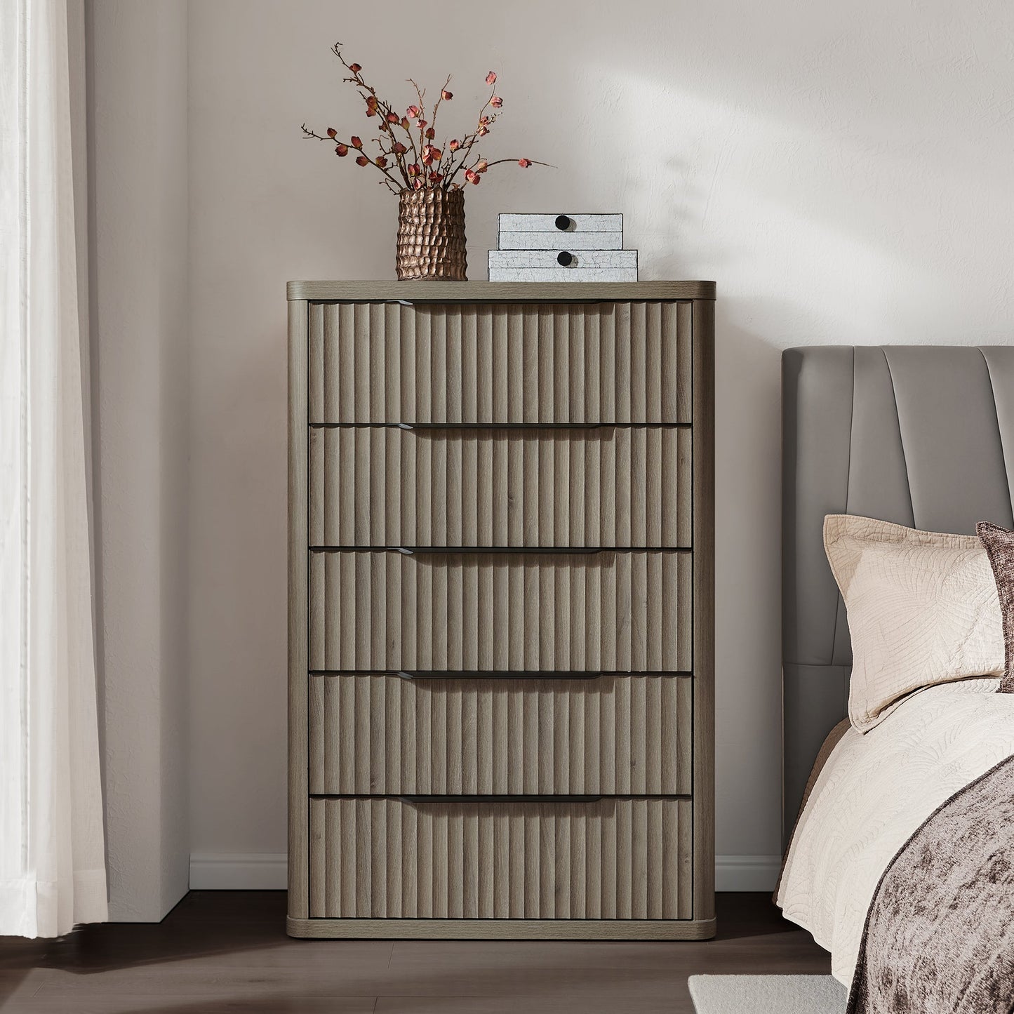 Cas Tall 5 Drawers Dresser