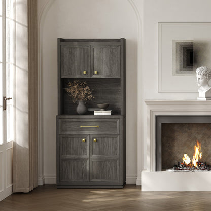 Helio White Pantry Cabinet