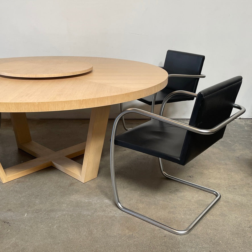 Table à manger Maxalto Xilos avec plateau rotatif