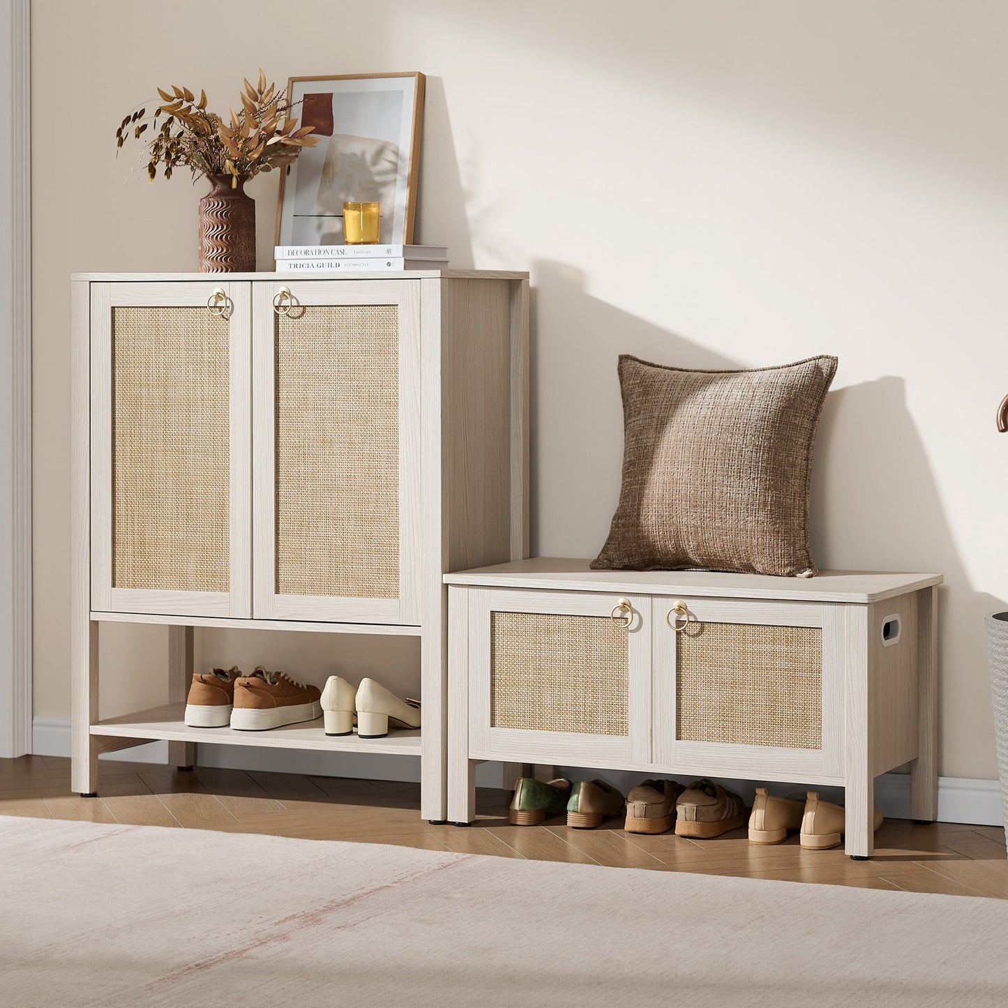 Terra Rattan Shoe Bench