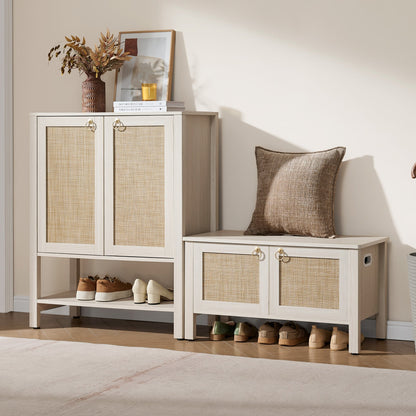 Terra Rattan Shoe Bench