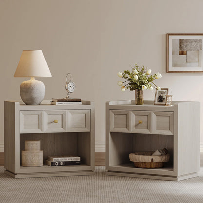 Helio Nightstands Set, 26 Inch Wide