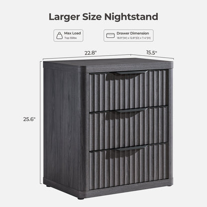 Cas 6 Drawers Dresser and 3 Drawers Nightstands Set